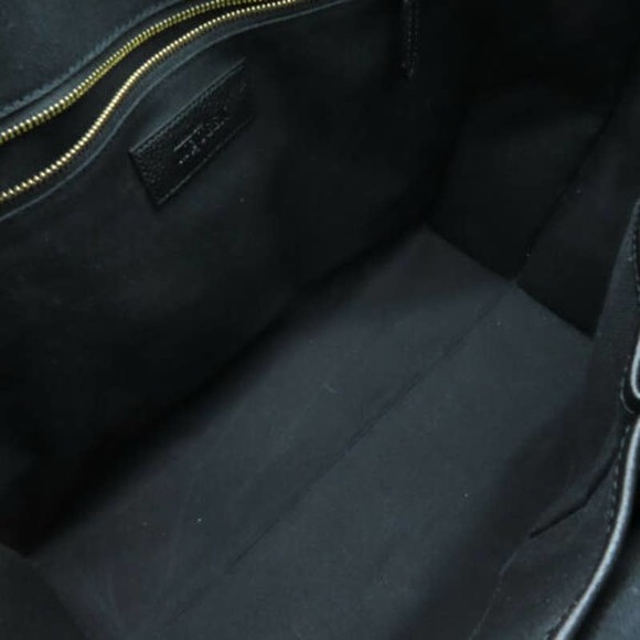 👜⭐️AUTHENTIC⭐️👜 Alexander McQueen 2 Way Shoulder bag Calfskin Leather Black - Picture 9 of 12